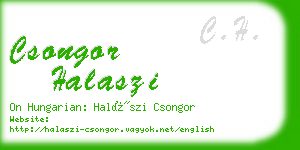 csongor halaszi business card